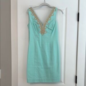 Elegant Aqua Lilly Pulitzer Dress